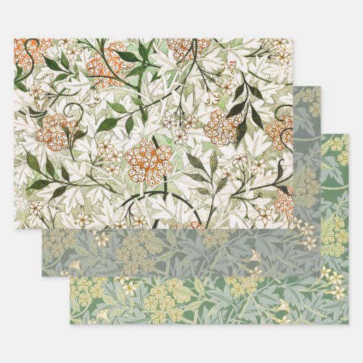 William Morris Jasmine Blossom Garden Sets Inpakpapier Vel (Set)