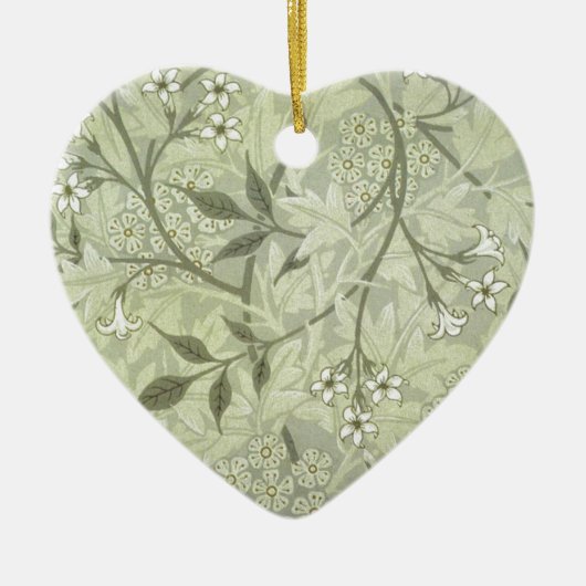 William Morris Jasmine Botanical Keramisch Ornament (Voorkant)