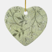 William Morris Jasmine Botanical Keramisch Ornament (Achterkant)