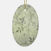 William Morris Jasmine Botanical Keramisch Ornament (Links)