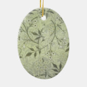 William Morris Jasmine Botanical Keramisch Ornament (Achterkant)