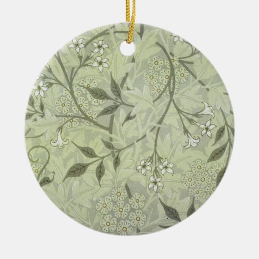 William Morris Jasmine Botanical Keramisch Ornament (Voorkant)