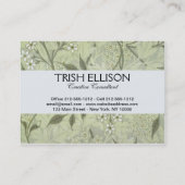 William Morris Jasmine Botanical Visitekaartje (Achterkant)