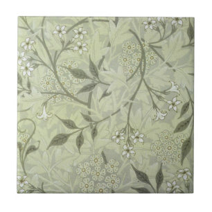 William Morris Jasmine Botanische Vintage Antiek Tegeltje