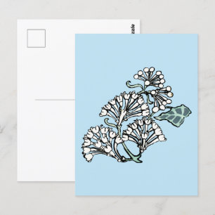 William Morris Jasmine en Bladeren Patroon Briefkaart