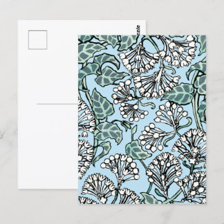 William Morris Jasmine en Bladeren Patroon Briefkaart