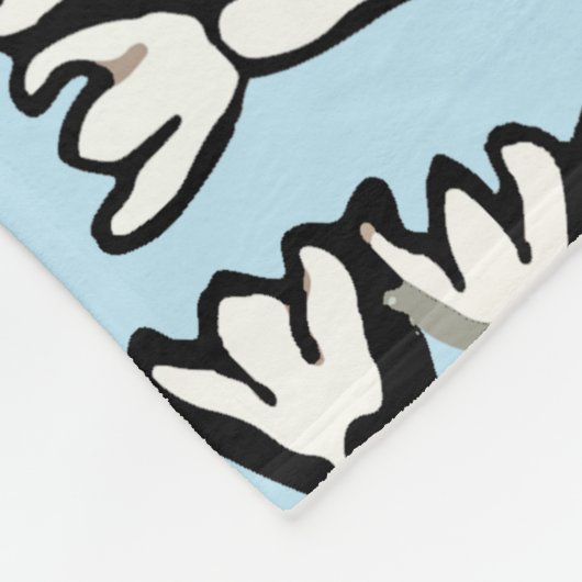 William Morris Jasmine en Bladeren Patroon Fleece Deken (Hoek)