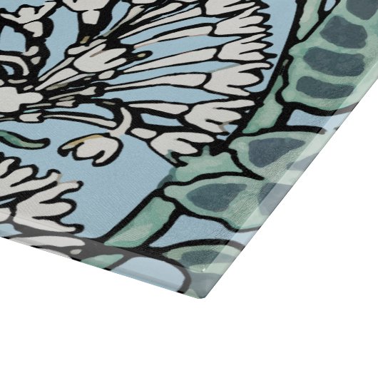 William Morris Jasmine en Bladeren Patroon Snijplank (Hoek)