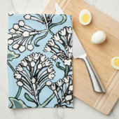 William Morris Jasmine en Bladeren Patroon Theedoek (Quarter Fold)