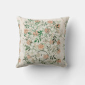 William Morris Jasmine Floral Pattern  Kunst Kussen (Achterkant)