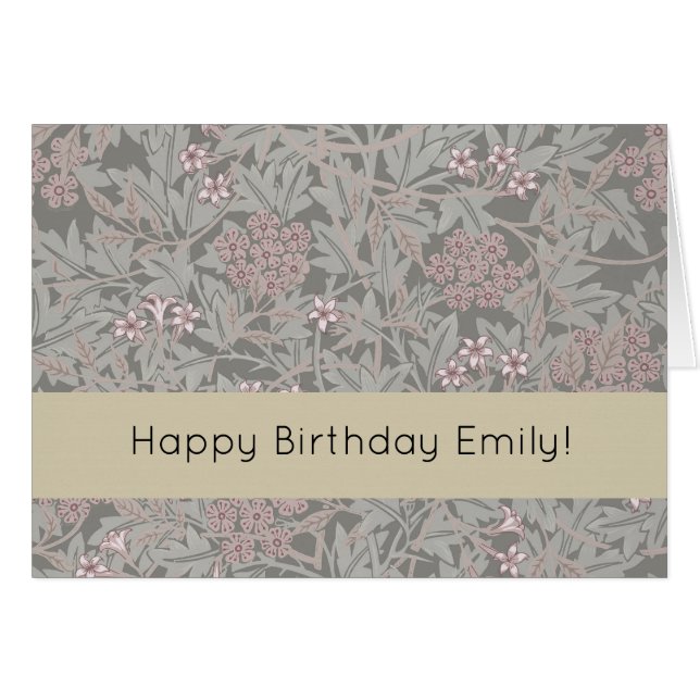 William Morris Jasmine Flower Pattern (Voorkant Horizontaal)