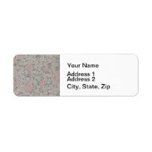 William Morris Jasmine Flower Pattern Etiket (Voorkant)