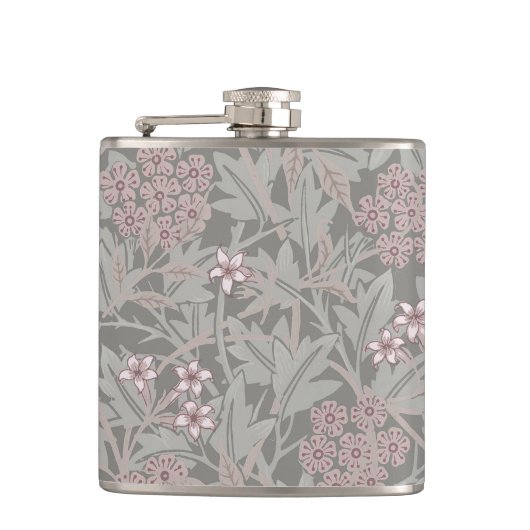 William Morris Jasmine Flower Pattern Heupfles (Voorkant)