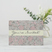 William Morris Jasmine Flower Pattern Kaart (Staand voorkant)