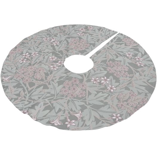 William Morris Jasmine Flower Pattern Kerstboom Rok (Gekanteld)