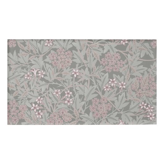 William Morris Jasmine Flower Pattern Naambadge (Voorkant)