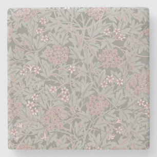 William Morris Jasmine Flower Pattern Stenen Onderzetter