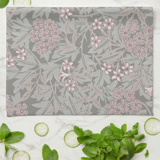 William Morris Jasmine Flower Pattern Theedoek (Gevouwen)