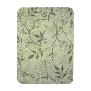 William Morris Jasmine Flower Wallpaper Art Magneet