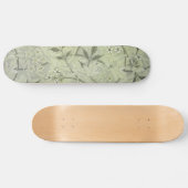 William Morris Jasmine Flower Wallpaper Art Skateboard (Horizontaal)