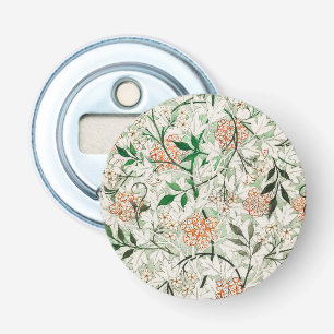 William Morris Jasmine Garden Flower Classic Button Flesopener