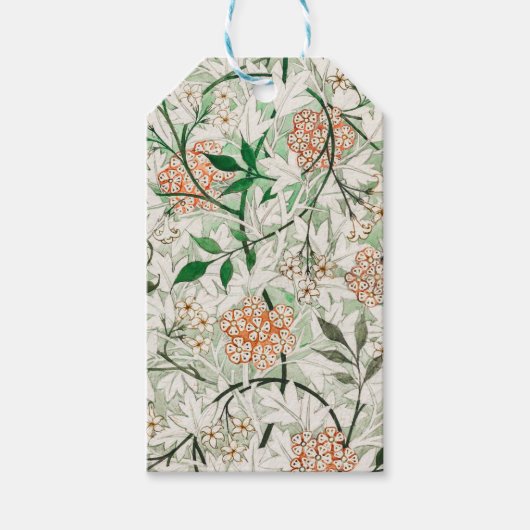 William Morris Jasmine Garden Flower Classic Cadeaulabel (Voorkant)