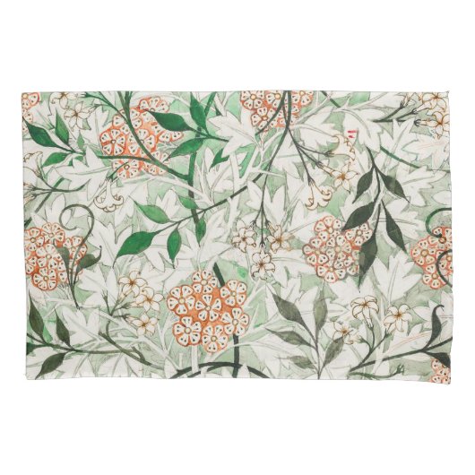 William Morris Jasmine Garden Flower Classic Kussensloop (Voorkant-Links)