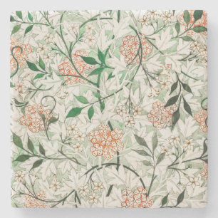 William Morris Jasmine Garden Flower Classic Stenen Onderzetter