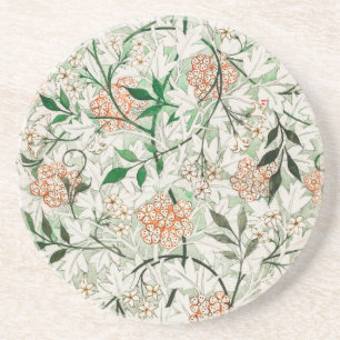 William Morris Jasmine Garden Flower Classic Zandsteen Onderzetter