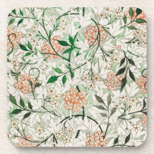 William Morris Jasmine Tuin Bloem Klassieker Bier Onderzetter