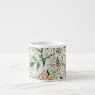 William Morris Jasmine Tuin Bloem Klassieker Espresso Kop