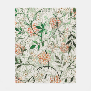 William Morris Jasmine Tuin Bloem Klassieker Fleece Deken