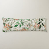 William Morris Jasmine Tuin Bloem Klassieker Lichaamskussen (Achterkant)