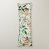 William Morris Jasmine Tuin Bloem Klassieker Lichaamskussen (Achterkant (Verticaal))