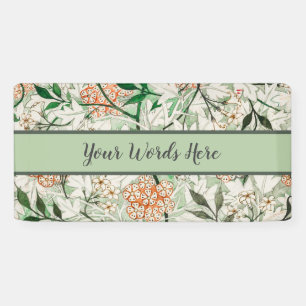 William Morris Jasmine Tuin Bloem Klassieker Spandoek