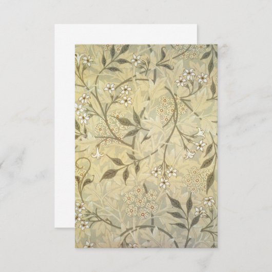 William Morris - Jasmine Wallpaper 1872 Save The Date (Voorkant / Achterkant)