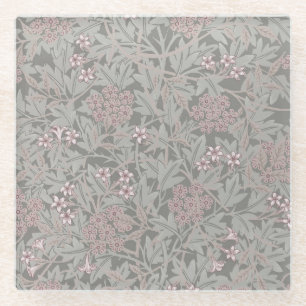 William Morris Jasminebloem Patroon Glazen Onderzetter