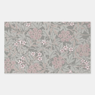 William Morris Jasminebloem Patroon Rechthoekige Sticker