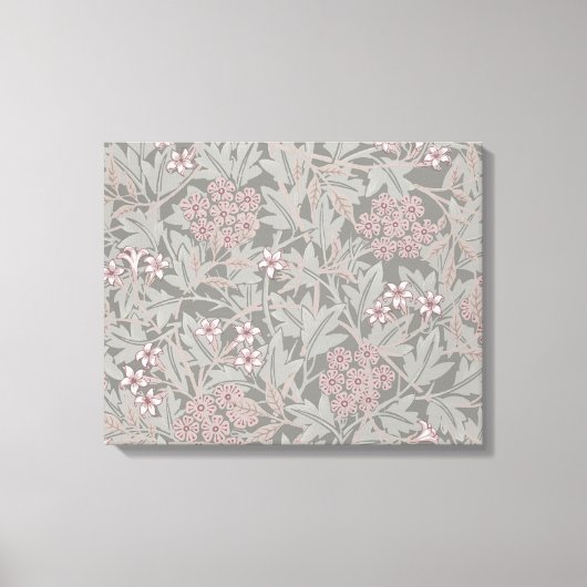 William Morris Jasminebloempatroon Canvas Afdruk (Voorkant)
