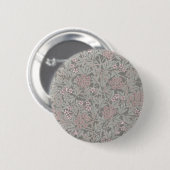 William Morris Jasminebloempatroon Ronde Button 5,7 Cm (Voorkant /achterkant)