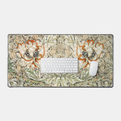 William Morris Kamperfoelie Bloem Behang Bureaumat (Keyboard & Muis)