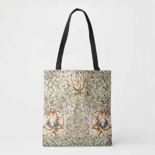 William Morris Kamperfoelie Bloem Behang Draagtas