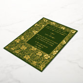 William Morris Kelmscott Grapevine Border Folie Uitnodiging (Gedraaid)