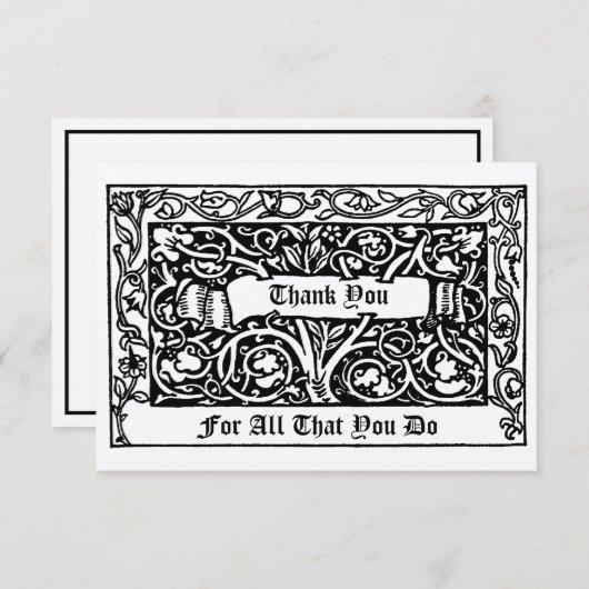 William Morris Kelmscott Hartelijk dank Sjabloon v (Voorkant / Achterkant)