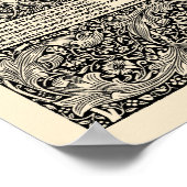 William Morris Kelmscott Press Chaucer Book Leaf Poster (Hoek)