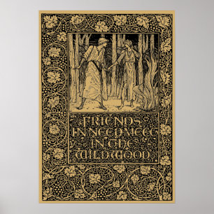 William Morris Kelmscott Press page 1896 Poster