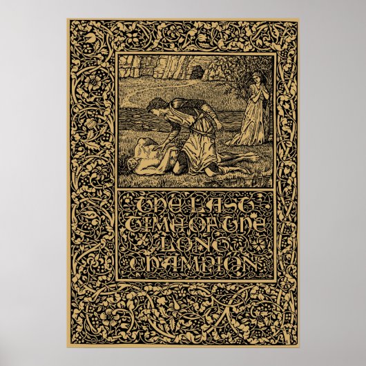 William Morris Kelmscott Press page 1896 Poster (Voorkant)