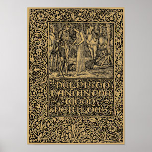 William Morris Kelmscott Press page 1896 Poster