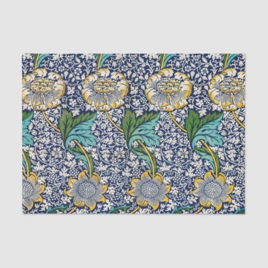 William Morris Kennet beroemd patroon Tissuepapier (Voorkant)