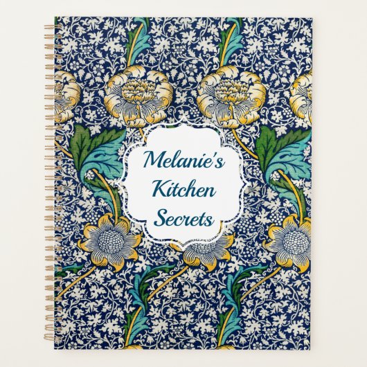 William Morris Kennet Floral Recepten Planner (Voorkant)